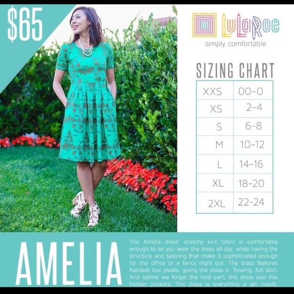 Lularoe mustard Yellow Amelia Dress - Picture 6 of 6